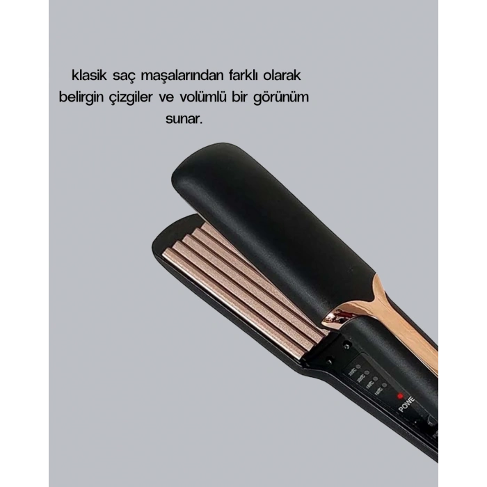 Nevamel® Tost Model Saç Maşası 220°C Hızlı Isınan