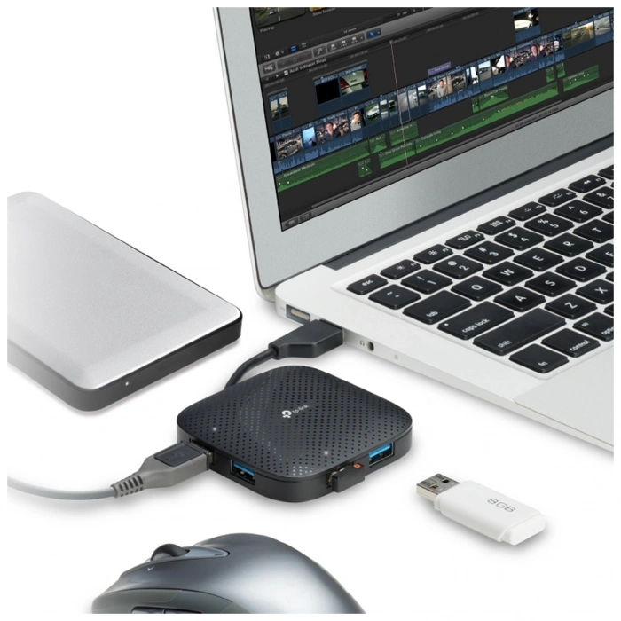 Nevamel® TP-LINK UH400 4 Port Usb 3.0 Portatif Hub(1923)