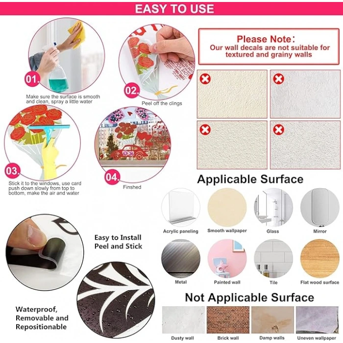 Nevamel Tropikal Bitkiler Duvar Stickerı Model B