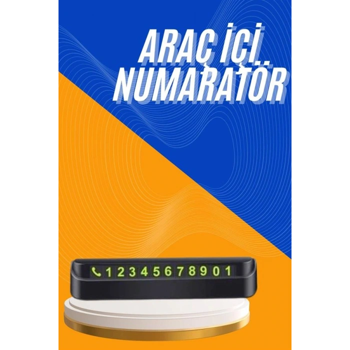 Nevamel Tüm Araçlara Uyumlu Araç Içi Park Numaratör Oto Araç Numaratör