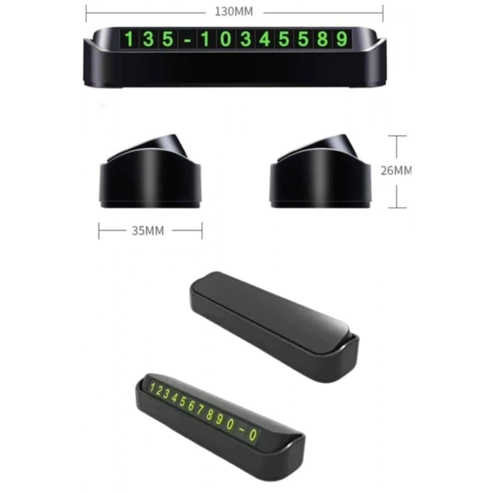 Nevamel Tüm Araçlara Uyumlu Araç Içi Park Numaratör Oto Araç Numaratör