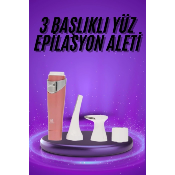 Nevamel® Tüm Cilt Tipleri Için 3 Başlıklı Yüz Çene Kıl Tüy Alma Tüm Cilt Tiplerine Uygun