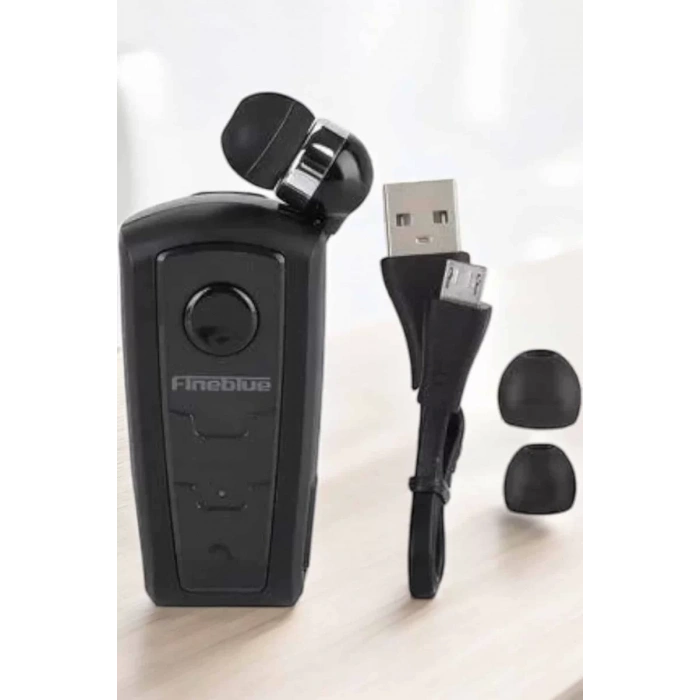 Nevamel® Tüm Telefonlara Uyumlu Mikrofonlu Titreşimli Makaralı Bluetooth Kulakiçi Kulaklık