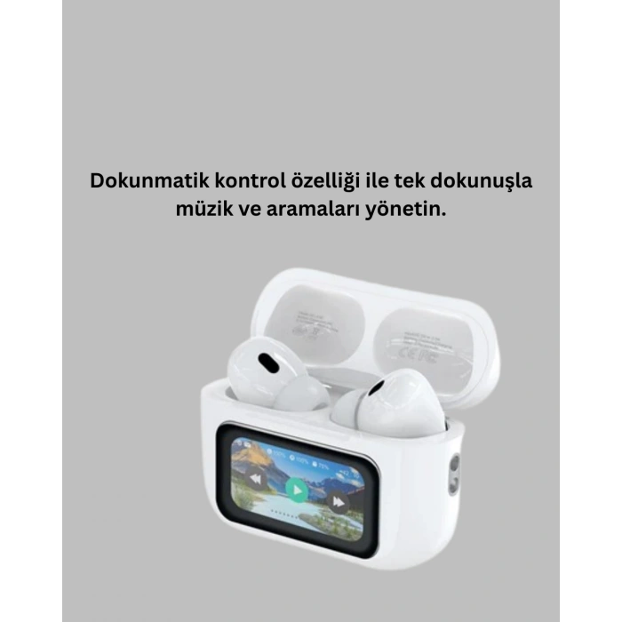 Nevamel Tüm Telefonlarla Uyumlu ANC Özellikli Dokunmatik Bluetooth Kulaklık
