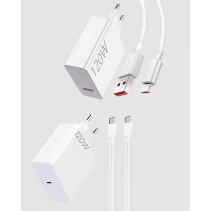 Nevamel® Turbo 120W Hızlı Şarj Cihazı Type-C Kablolu