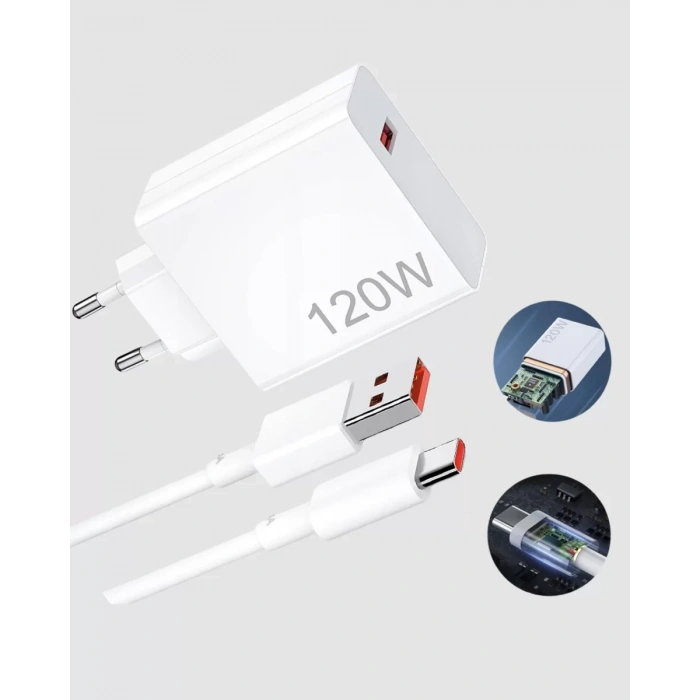 Nevamel® Turbo 120W Hızlı Şarj Cihazı Type-C Kablolu