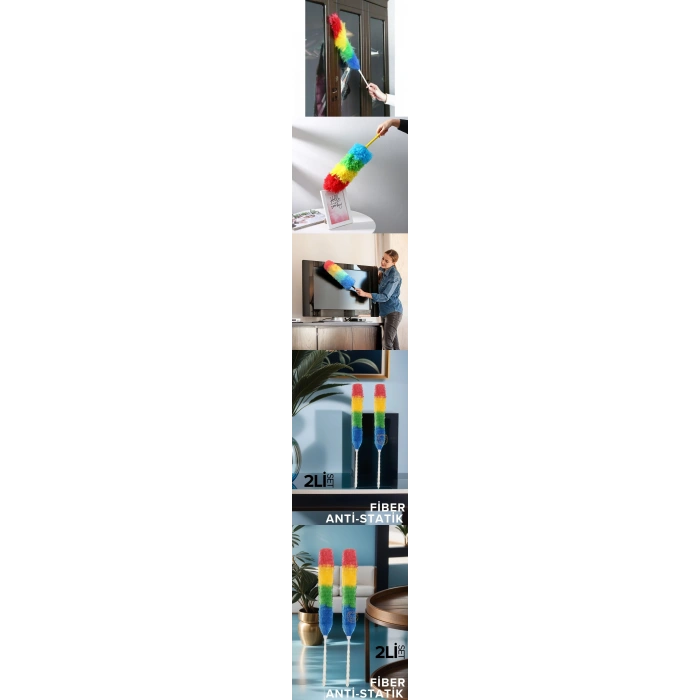 Nevamel® Turk 2 li SET Fiber Toz Alma Püskülü California Design