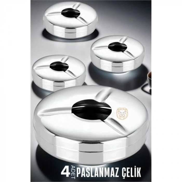 Nevamel® Turk 4 lü Set Çelik Küllük Vercher Design