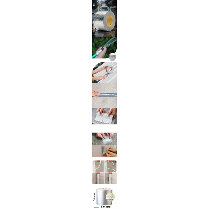 Nevamel® Turk 96 mm Su Hava Yağ Kesici İzolasyon Bandı 8 Metre