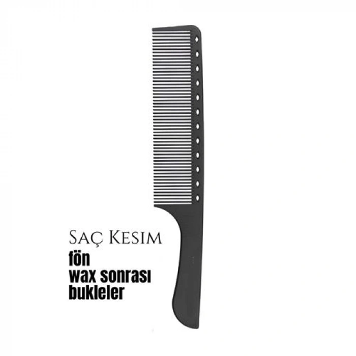 Nevamel® Turk Berber Kuaför Saç Kesim Bukleli Saç Fön Wax Sonrası Tarak