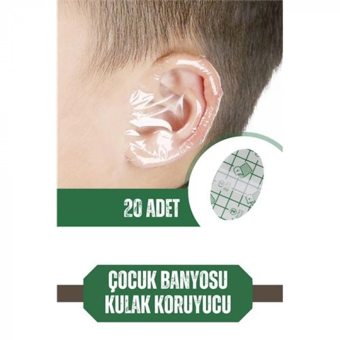 Nevamel® Turk Çocuk Banyo Kulak Koruyucu Su Geçirmez 20 Adet