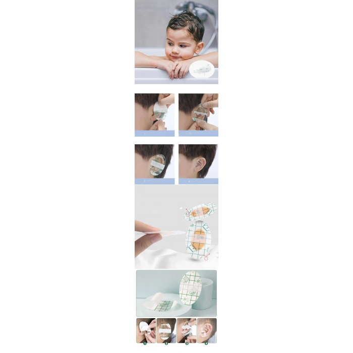 Nevamel® Turk Çocuk Banyo Kulak Koruyucu Su Geçirmez 20 Adet