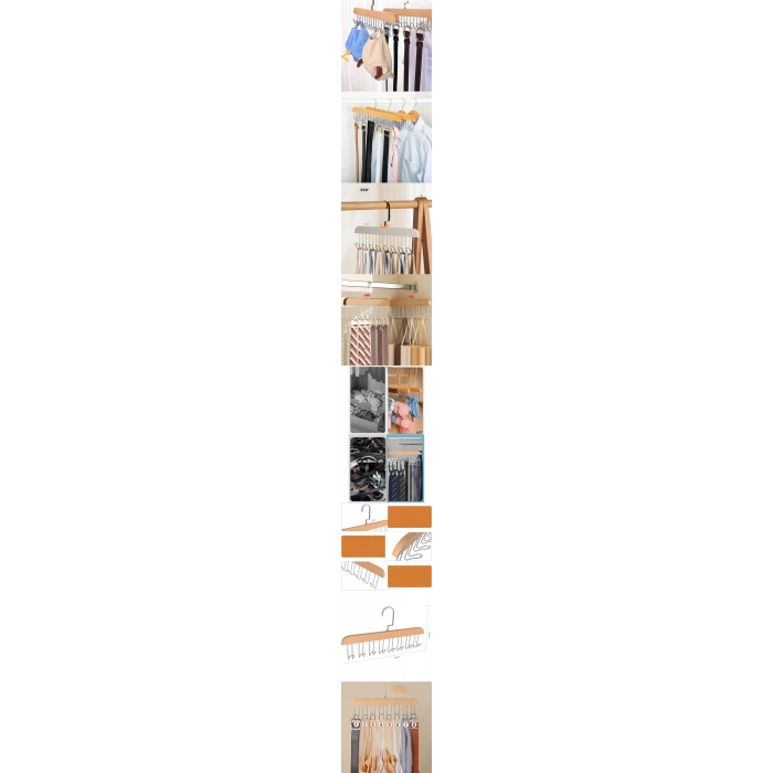 Nevamel® Turk Dolap İçi Askı 2 adet Sütyen Şal Kravat Kemer Çanta