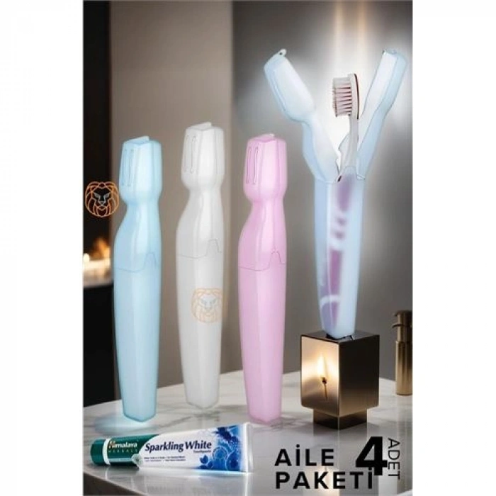 Nevamel® Turk Kapaklı Diş Fırça Kutusu 4 ADET Scappini Design