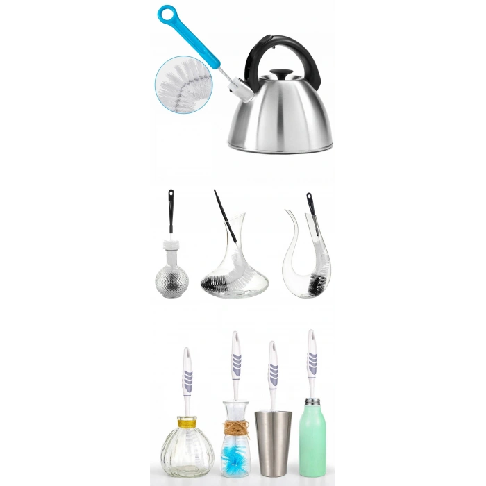 Nevamel® Turk Kavanoz Temizleme Fırçası Şişe Biberon Dar BölgeTemizleyici Fırça