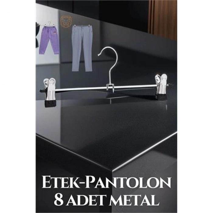 Nevamel® Turk Metal Etek Pantolon Askısı - Mandallı Etek Askısı Pantolon Askısı 8 Adet