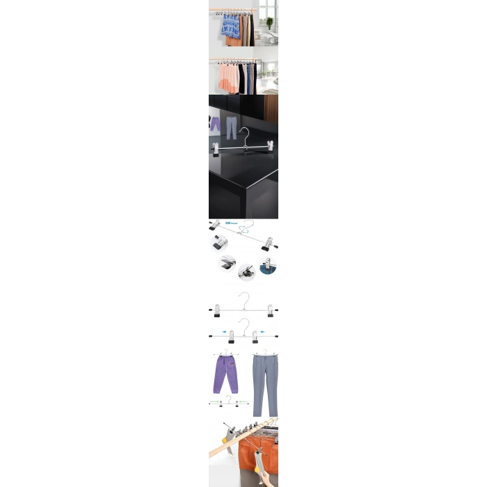 Nevamel® Turk Metal Etek Pantolon Askısı - Mandallı Etek Askısı Pantolon Askısı 8 Adet