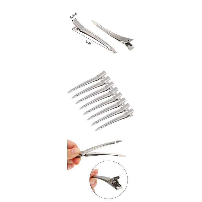 Nevamel® Turk Metal Toka Saç Pensi  24 ADET