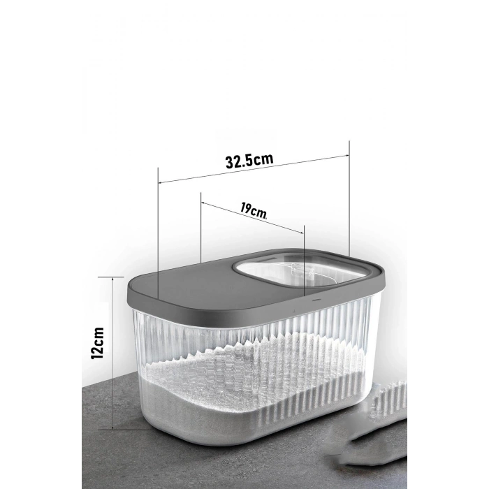 Nevamel® Turk MultiBox Deterjan Tablet Kutusu Sürgülü Kapak 5 Litre 2 ADET