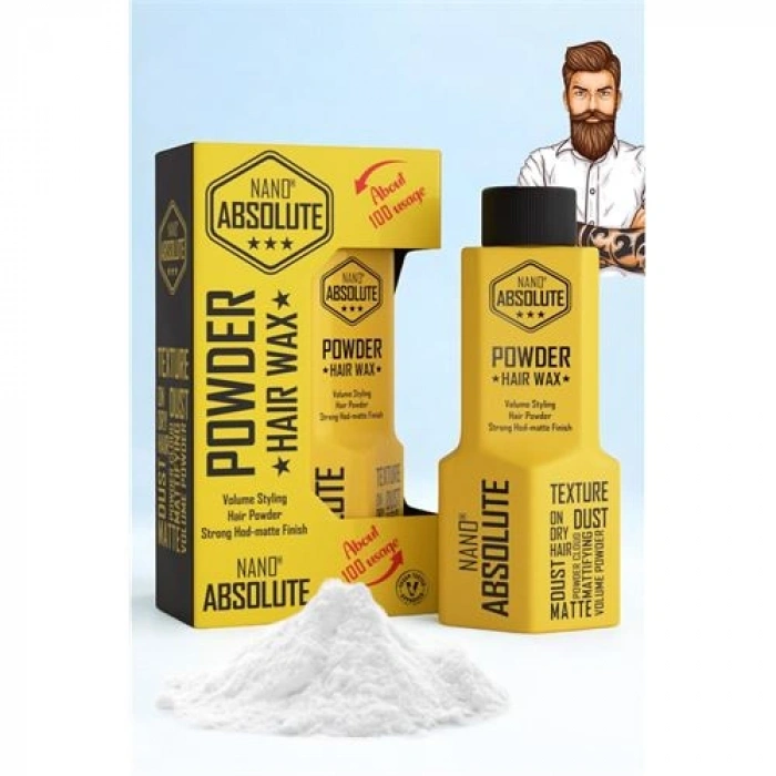 Nevamel® Turk Nano Pudra Wax Absolute Professional Saç Şekillendirici