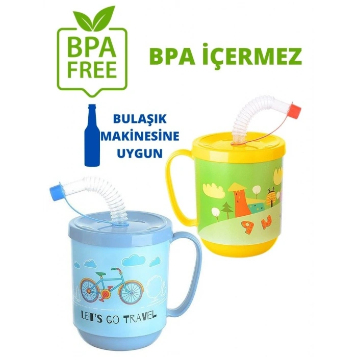 Nevamel® Turk Pipetli Bardak 2 li Momma Design
