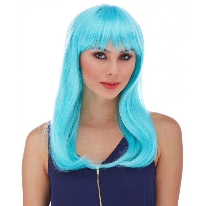Nevamel Turkuaz Mavi Parti Peruğu