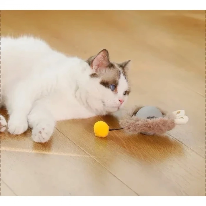 Nevamel Tüylü Şarjlı Kedi Oyuncağı