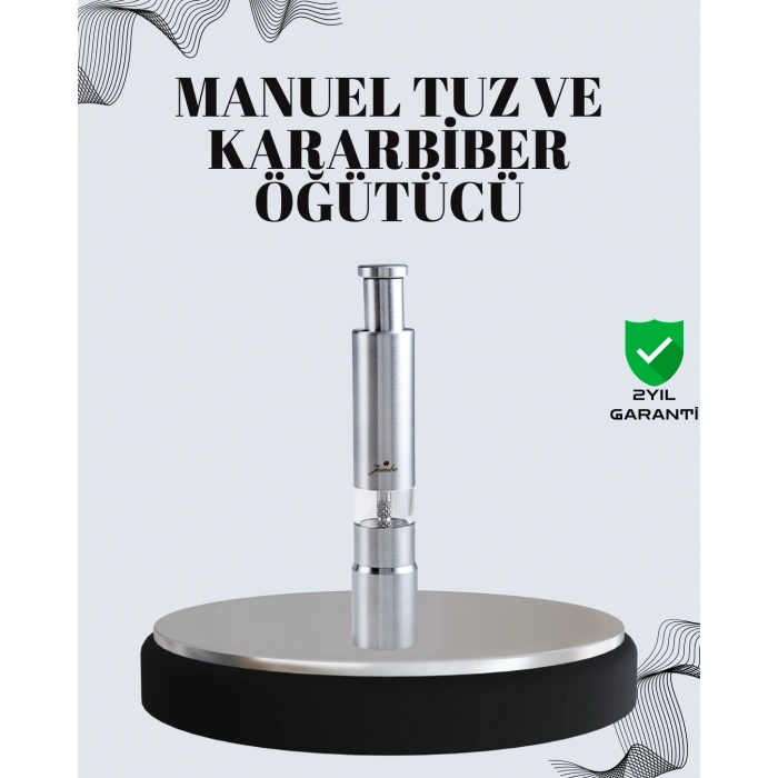 Nevamel® Tuz ve Karabiber Öğütücü - Şeffaf Akrilik Hazne