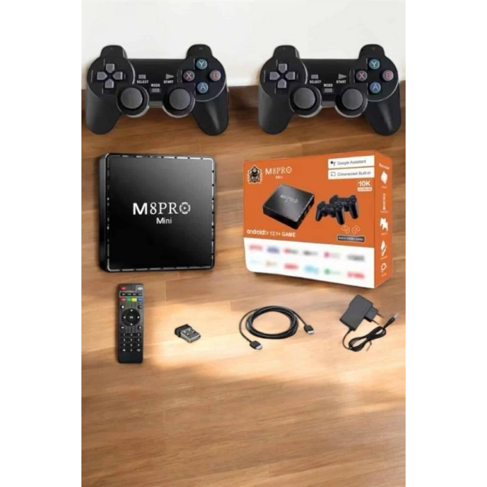 Nevamel TV Box Çift Oyun Kollu 10000 Oyunlu Atari