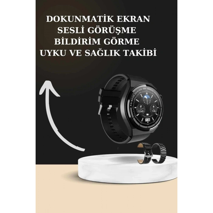 Nevamel TWS Bluetooth Kulaklık ve Akıllı Saat Uyku Takibi Nabız Ölçer Uzun Pil Ömrü