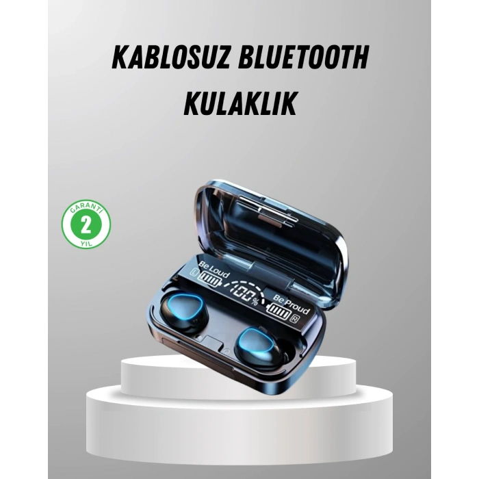 Nevamel® TWS Kablosuz Kulaklık Şarj Kutulu 20 Saat Kullanım Konforlu