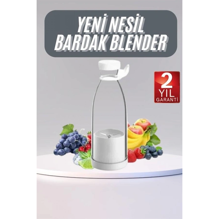 Nevamel u Geçirmez Kablosuz Şarjlı Dayanıklı Taşınabilir Mini Blender