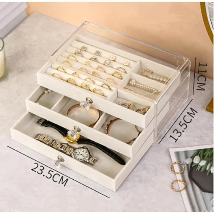 Nevamel Üç Katlı Takı Organizeri