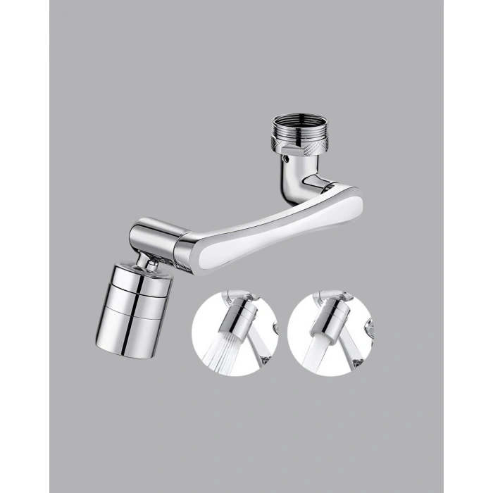 Nevamel® Üç Segmentli 1080 Derece Musluk Aparatı Esnek Döner Havalandırıcı Pratik Kullanım