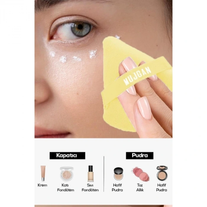 Nevamel® Üçgen Makyaj Süngeri Puf