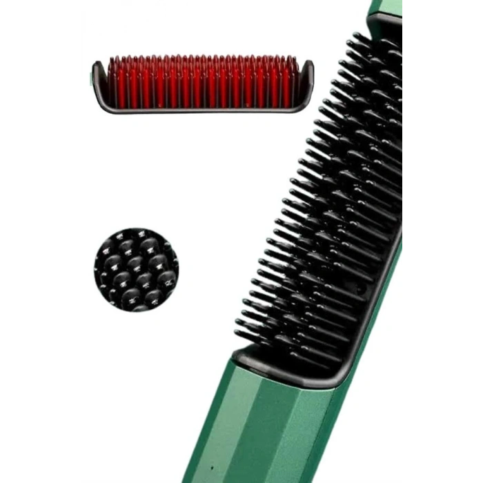 Nevamel Üflemeli Saç Düzleştirici Fön Tarak Yüksek Isı Ayarlı İyon Özellikli