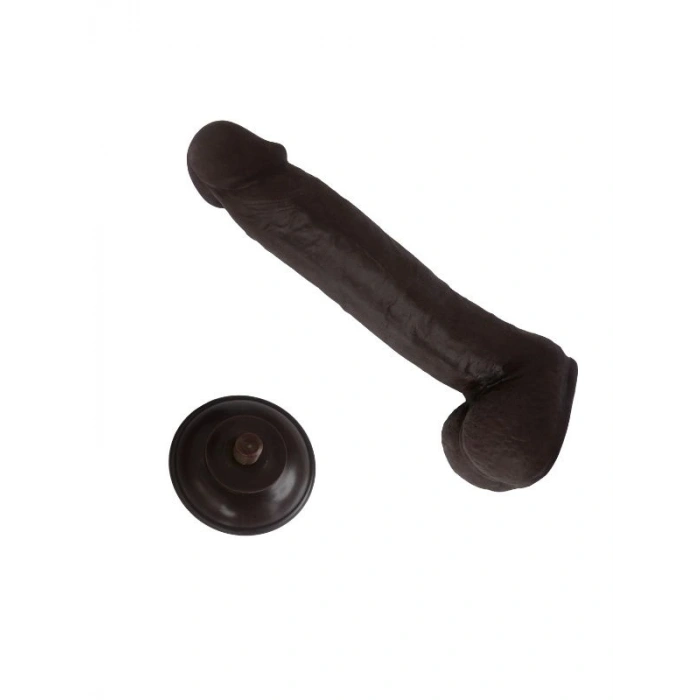 Nevamel® Ultra Gerçekçi 24 Cm Model2 Brown Melez Kıkırdaklı Dildo