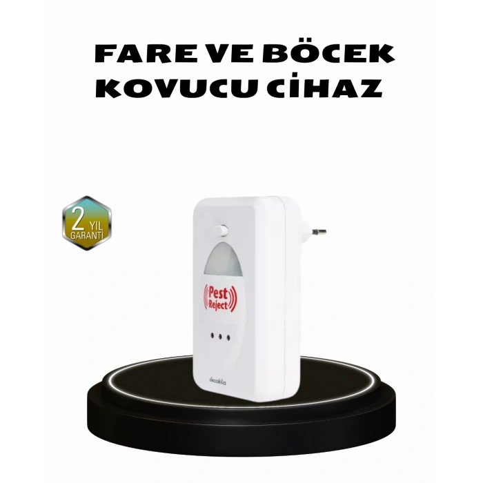 Nevamel® Ultrasonik Böcek ve Fare Kovucu – Doğa Dostu Sessiz ve Etkili Savunma