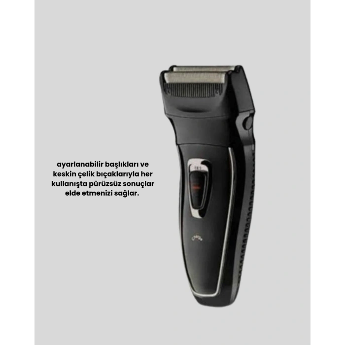 Nevamel Unisex Şarjlı Saç ve Sakal Kesme Makinesi – Sessiz Motor 1–12 mm Ayarlanabilir Başlık