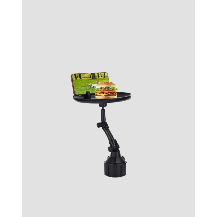 Nevamel® Universal Araç İçi Bardaklık Tepsisi 9 İnç Yemek Alanı ve Telefon Standlı