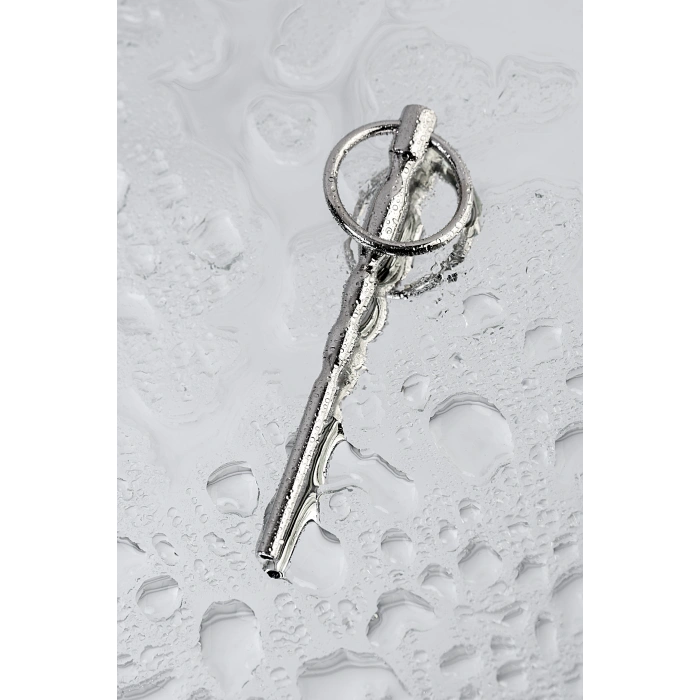 Nevamel® Üretral Plug Metal Balıksırtı, Taban Halkalı, Metal, Gümüş, 10,5 Cm