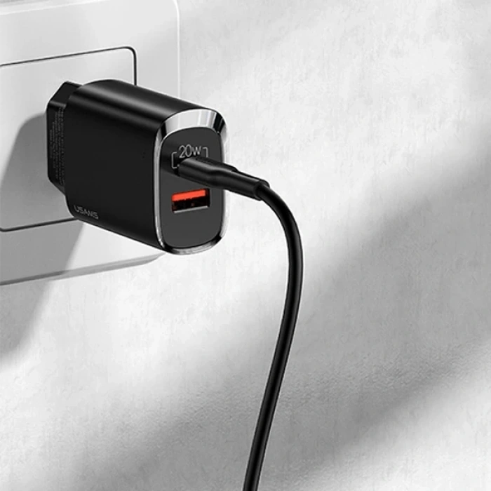 Nevamel USAMS iPhone 20W QC3.0 + PD3.0  Hızlı Şarj Başlık US-CC121 T35-(5775)