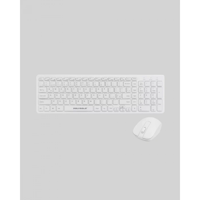 Nevamel® USB Alıcılı Kablosuz Klavye Mouse - Geniş Uyumluluk Sessiz Tuşlar