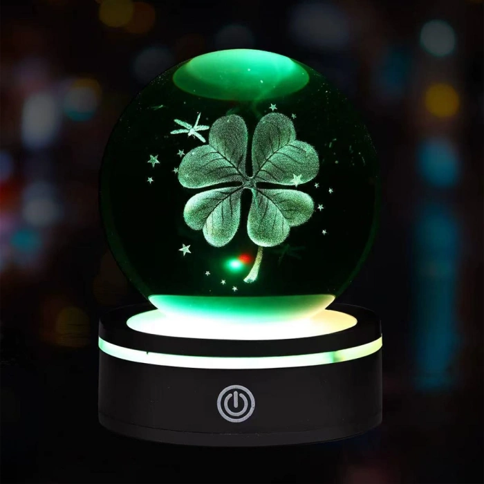 Nevamel USBli Yonca Tasarımlı Dönen Cam Küre