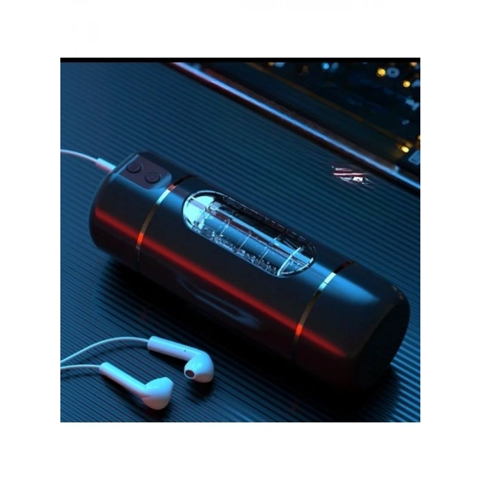 Nevamel® Usb Şarjlı 10 Mod Titreşimli Sesli Akıllı Mastürbatör Siyah