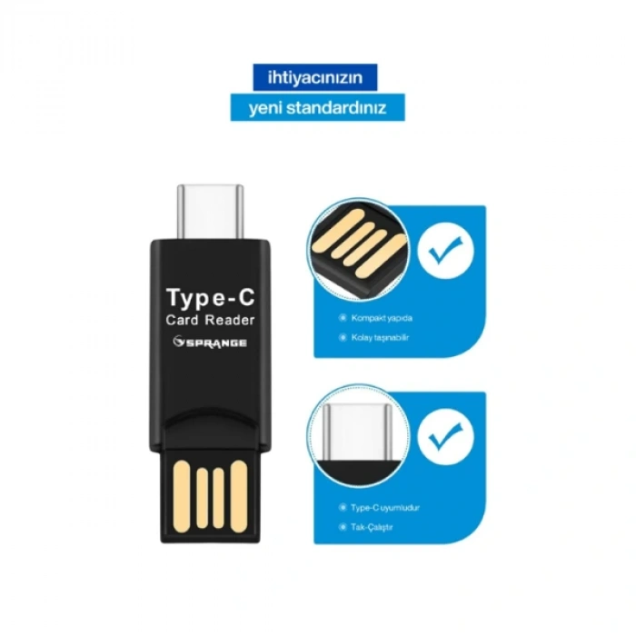 Nevamel USB To Type-C Kart Okuyucu