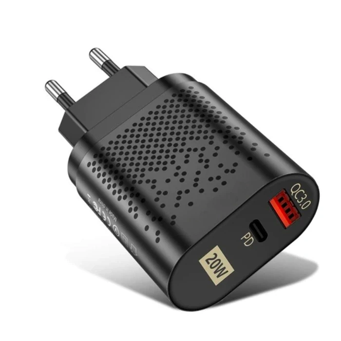 Nevamel USLİON 20W USB QC3.0 Şarj PD3.0 Hızlı Şarj Aleti Şarj Başlık-(5775)