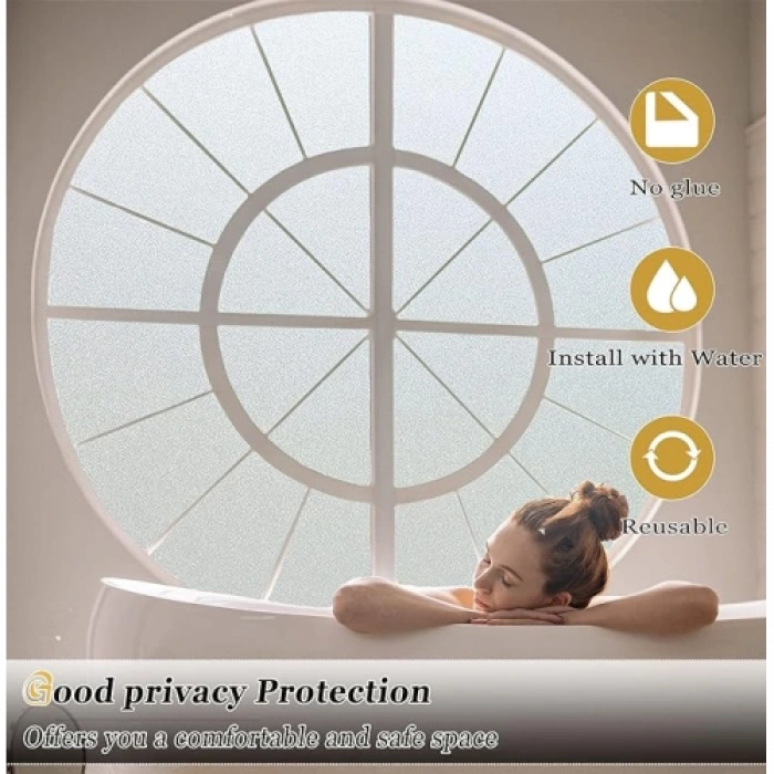 Nevamel UV Engelleyici Buzlu Cam Filmi 2 Metre x 45 Cm.