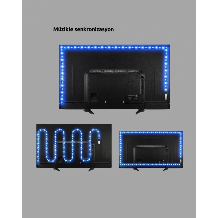 Nevamel® Uzaktan Kumandalı LED TV Arka Işık Şeridi Yeni Nesil