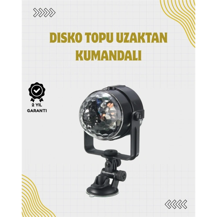 Nevamel Uzaktan Kumandalı Ses Kontrollü LED Disko Işığı - Parti ve Kulüpler İçin